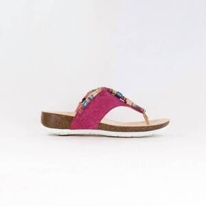 NEW THINK! women's julia sandal in fuxia/kombi